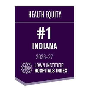 Lown Institute Health Equity 2026 Health Equity Number One Indiana 2026-27 Lown Institute Hospitals Index badge