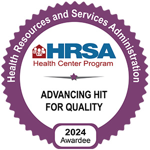 HRSA Advancing HIT For Quality Badge 2024